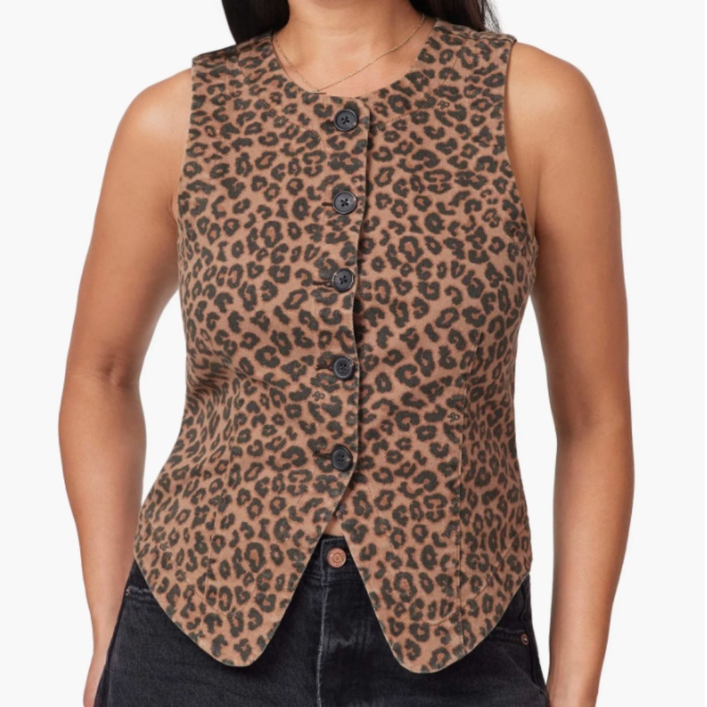 Scotch & Soda The Leopard Denim Vest